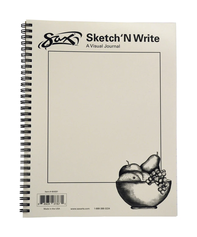 Sax Sketch 'N Write Spiral Binding Sketchbook, 20 Lbs, 8-1/2 X 11 Inches, 50 Sheets 3 Sax Sketch 'N Write Spiral Binding Sketchbook, 20 Lbs, 8-1/2 X 11 Inches, 50 Sheets
