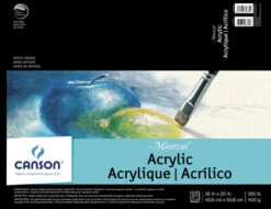 Montval Acrylic Cold Press Paper Pad, 16 X 20 Inches, 185 Lb, 10 Sheets