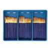 Royal & Langnickel Gold Taklon Paint Brush Super Value Pack, Assorted Sizes, Set Of 120