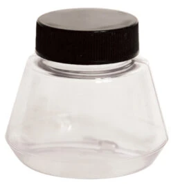 Speedball Plastic Empty Bottle With Screw On Cap, 2 Oz, Clear