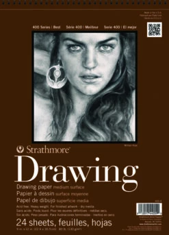 Strathmore 400 Series Drawing Pad, 11 X 14 Inches, 80 Lb, 24 Sheets