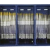 Royal & Langnickel Soft Grip Golden Taklon Brush Classroom Pack, Assorted Rounds, Set Of 72 -Art Supplies 410288 ecommfullsize