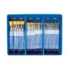 Royal & Langnickel Soft Grip Golden Taklon Brush Classroom Pack, Assorted Flats, Set Of 72 -Art Supplies 410289 ecommfullsize