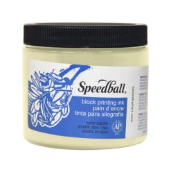 Speedball Water Soluble Block Printing Ink, White, Pint