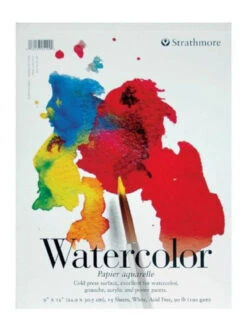 Strathmore 200 Series Watercolor Pad, 9 X 12 Inches, 90 Lb, 15 Sheets