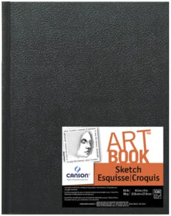 Canson Basic Hardcover Sketchbook, 8-1/2 X 11 Inches, 65 Lb, 108 Sheets