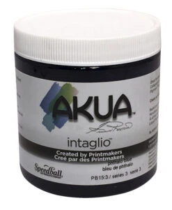 Akua Intaglio Non-Toxic Water Based Ink, Phthalocyanine Blue, 8 Ounces
