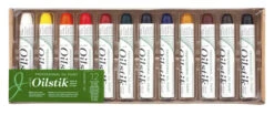 Shiva Artists Non-Toxic Professional Grade Oil Color Paintstick Set, 4-1/2 X 5/8 In, Assorted Color, Set Of 12
