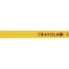 Crayola 1127 Round Economy Good Grade Camel Hair Short Plastic Handle Watercolor Paint Brush, Size 1, 3/4 In Hair, Yellow
