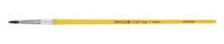 Crayola 1127 Round Economy Good Grade Camel Hair Short Plastic Handle Watercolor Paint Brush, Size 1, 3/4 In Hair, Yellow