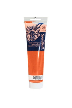 Speedball Water Soluble Block Printing Ink, Orange, 5 Ounces
