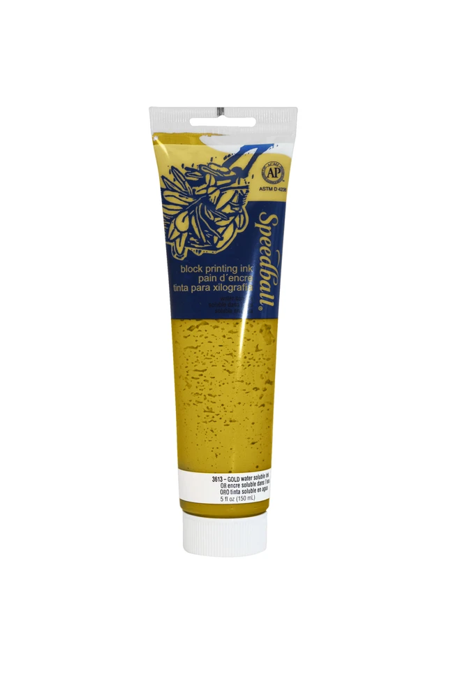 Speedball Water Soluble Block Printing Ink, Gold, 5 Ounces 3 Speedball Water Soluble Block Printing Ink, Gold, 5 Ounces