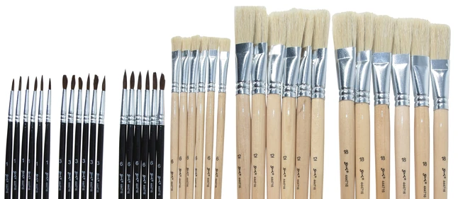 Sax Elementary School Trim Paint Brushes, Assorted Sizes, Pack Of 36 7 Sax Elementary School Trim Paint Brushes, Assorted Sizes, Pack Of 36 - Image 5