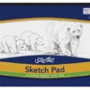 Ucreate Lightweight Sketch Pad, 12 X 18 Inches, White, 50 Sheets -Art Supplies 453701 A ecommfullsize