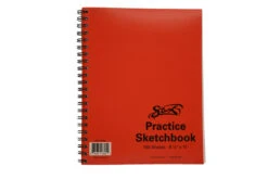 Sax Spiral Binding Sketchbook, 50 Lbs, 8-1/2 X 11 Inches, White, 100 Sheets