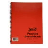 Sax Spiral Binding Smooth Sketchbook, 50 Lb, 8-1/2 X 11 Inches, 50 Sheets, White -Art Supplies 457577 ecommfullsize