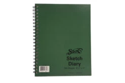 Sax Sulphite Spiral Binding Artists Sketch Diary, 50 Lbs, 8-1/2 X 11 Inches, 100 Sheets, White