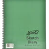 Sax Sulphite Spiral Binding Artists Sketch Diary, 50 Lbs, 8-1/2 X 11 Inches, 50 Sheets, White -Art Supplies 457586 A ecommfullsize