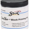 Sax True Flow Water Soluble Block Printing Ink, 8 Ounces, White -Art Supplies 461927 A ecommfullsize
