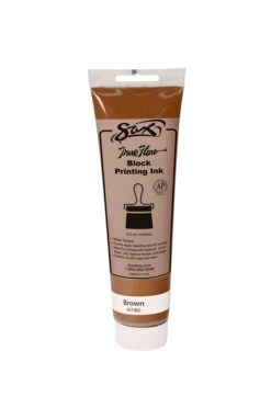 Sax True Flow Water Soluble Block Printing Ink, 5 Ounce Tube, Brown